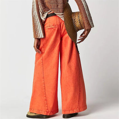 Rovina Pleated Wide-Leg Jeans
