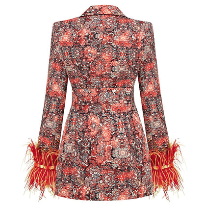 Colorful blazer dress