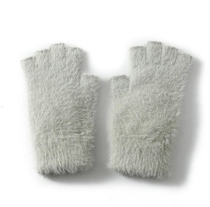 Winter Mink Fingerless gloves