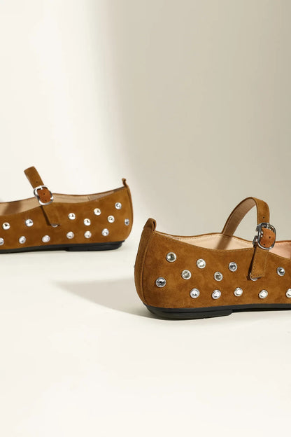 Evelyn Studded Mary Janes