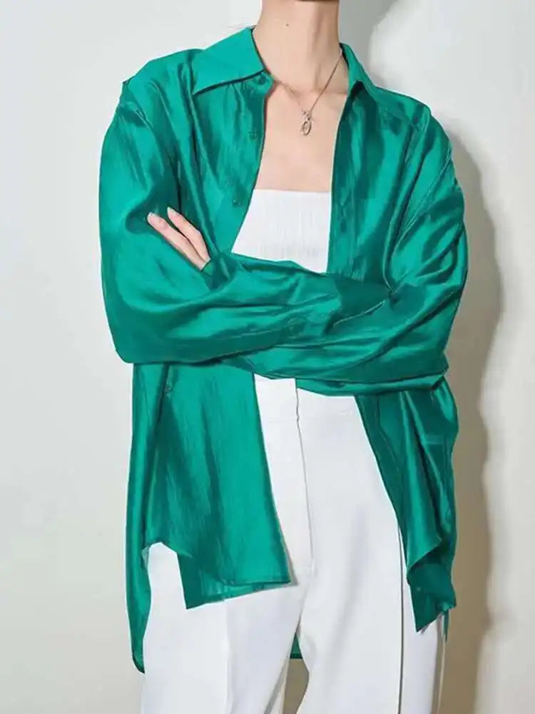The Flowing Silk Poplin Blouse