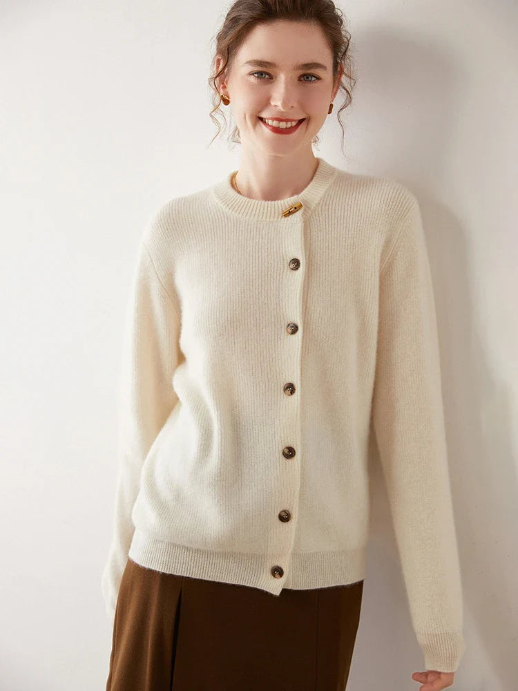 Florence Cashmere Button Cardigan