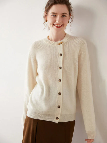 Florence Cashmere Button Cardigan