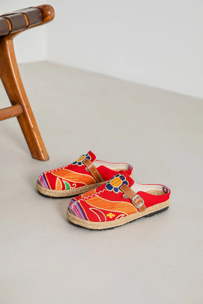 Evelyn Rojas Woven Slip-Ons