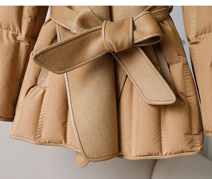 Lady Diana Belted Down-Jacket