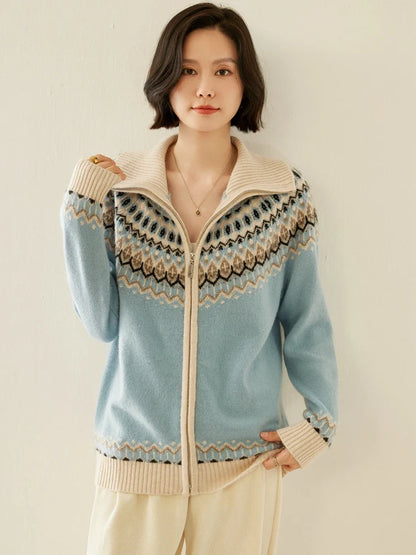 Strathan Cashmere Zip-Up
