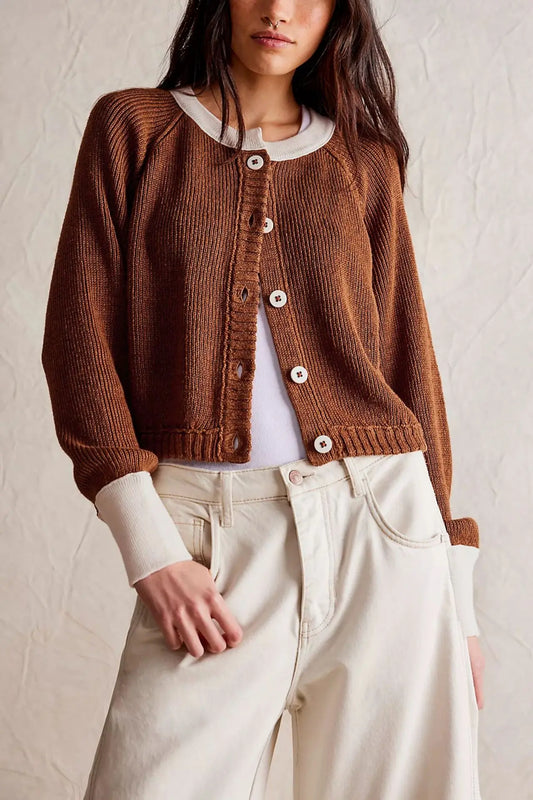 Ardene Cropped Button Cardigan