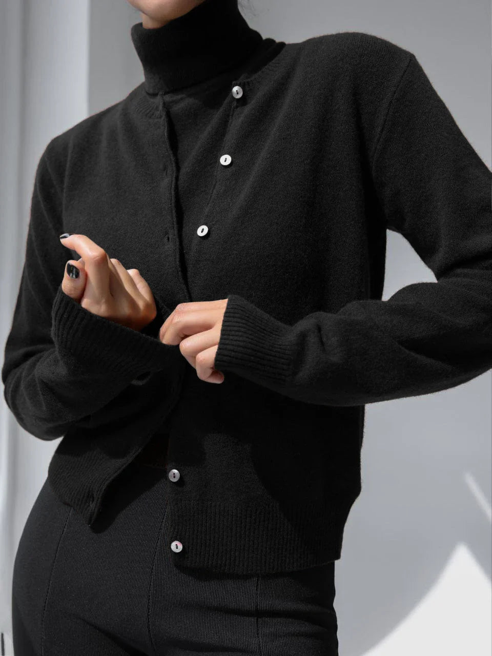 Ashbourne Knit Cardigan & Turtleneck Set
