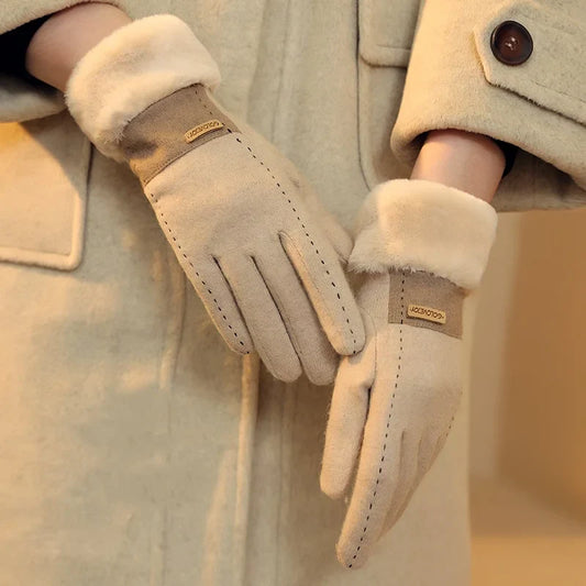 Plush Suede Touch Gloves