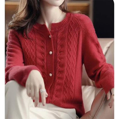 New London Pearl Button Cardigan