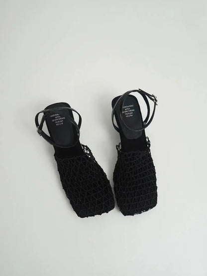 Fallon Mesh Weave Heels