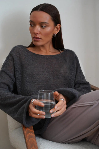 Liora Relaxed Crewneck Sweater