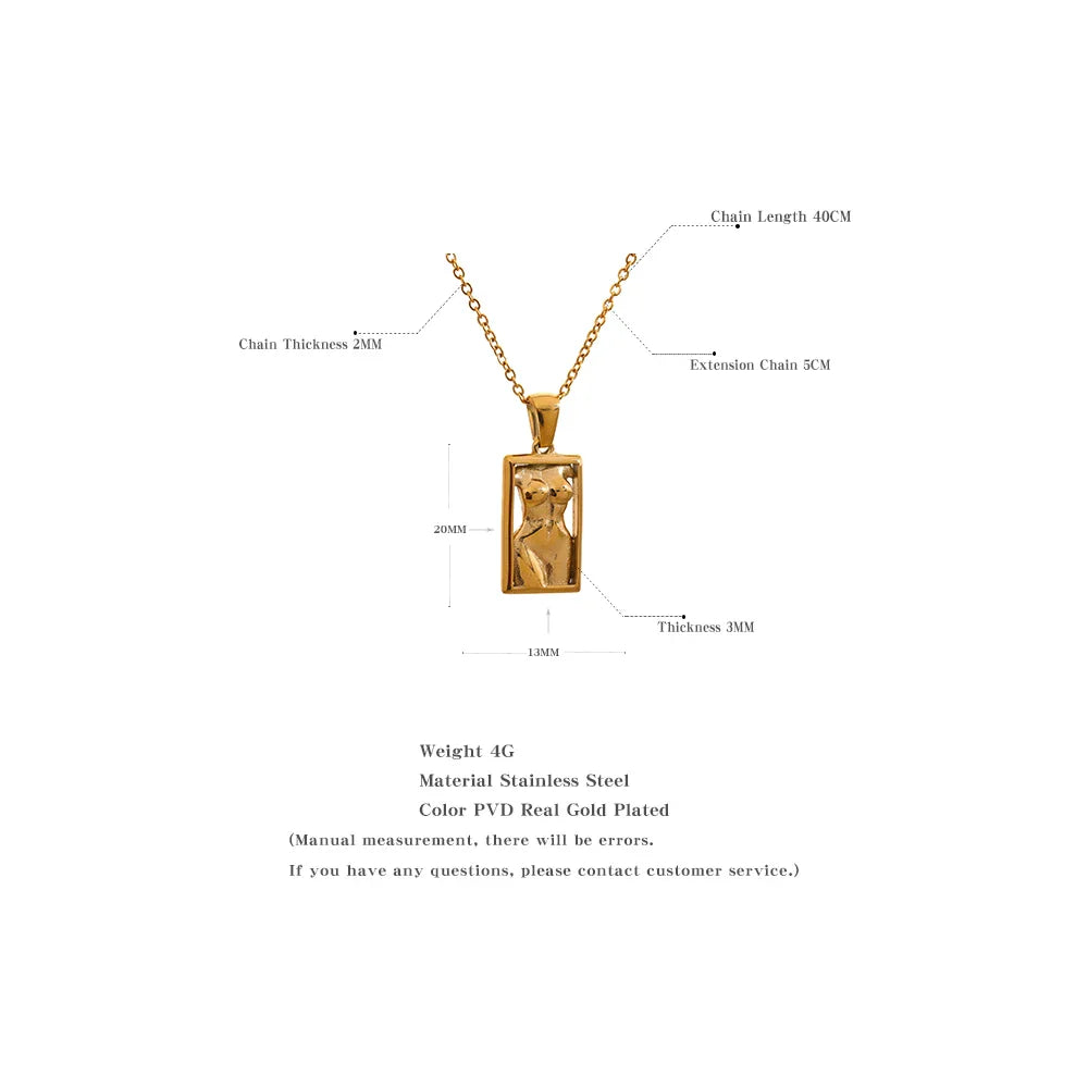 Figura Bold Frame Necklace