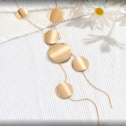 Noira Luxe Circle Drop Necklace