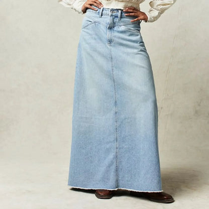 Womens Vintage Denim Skirt Jeans