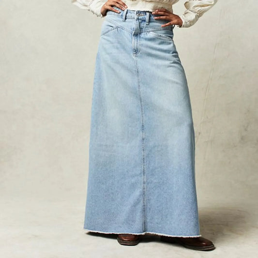 Womens Vintage Denim Skirt Jeans