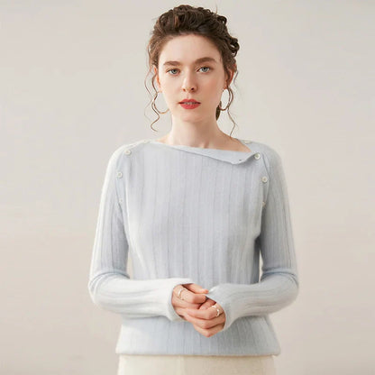 Maribel Buttoned Cashmere Sweater