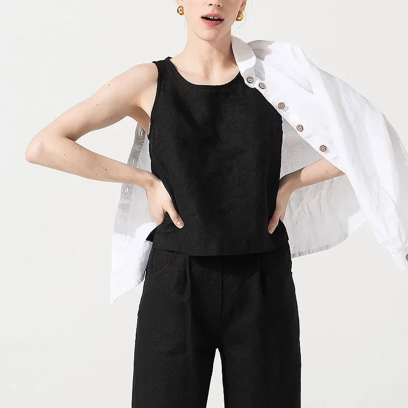 Marinette Linen Tank