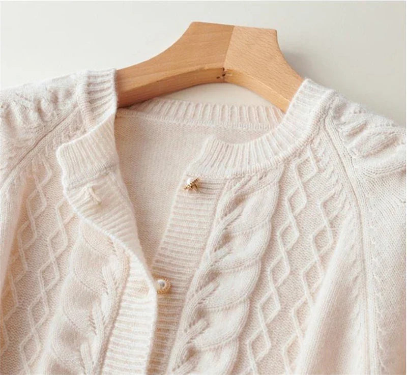 New London Pearl Button Cardigan