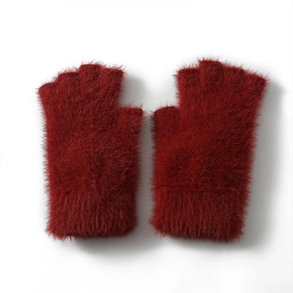 Winter Mink Fingerless gloves