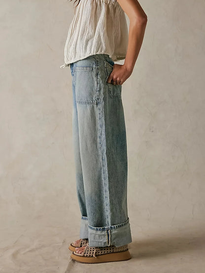 Candace High-Waist Wide-Leg Denims