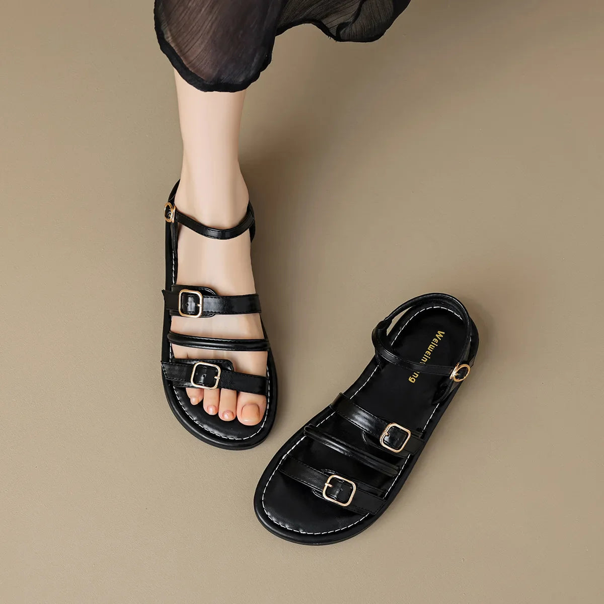 Malibu Leather Sandals