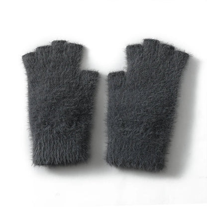 Winter Mink Fingerless gloves