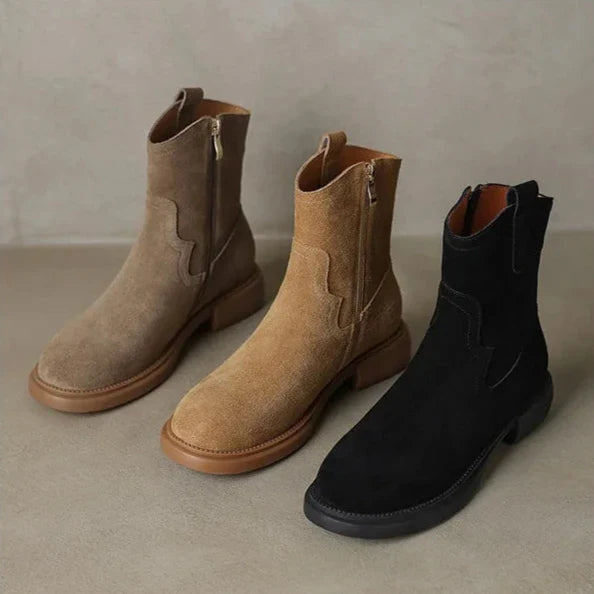 Women's Altus Zipper Leather Boots