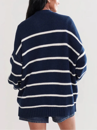Westhaven Organic Striped Cardigan