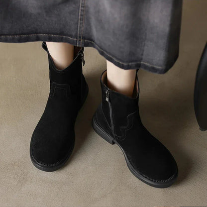 Women's Altus Zipper Leather Boots