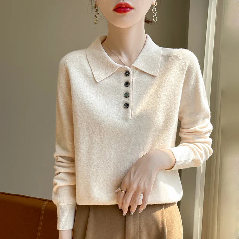 West Village Wool Polo Sweater