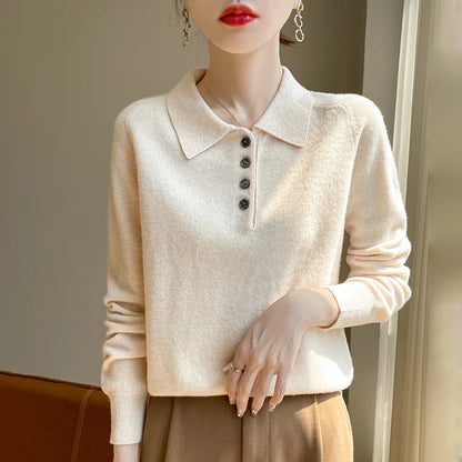 West Village Wool Polo Sweater