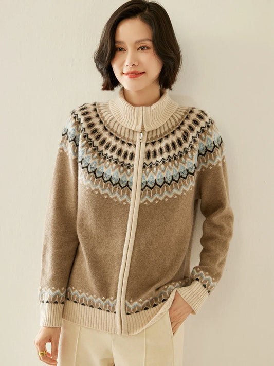 Strathan Cashmere Zip-Up