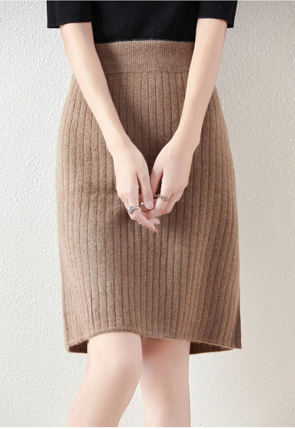 Camilla Merino Wool Midi Skirt
