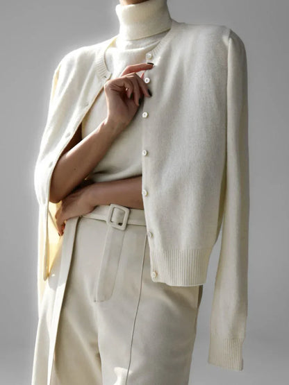 Ashbourne Knit Cardigan & Turtleneck Set