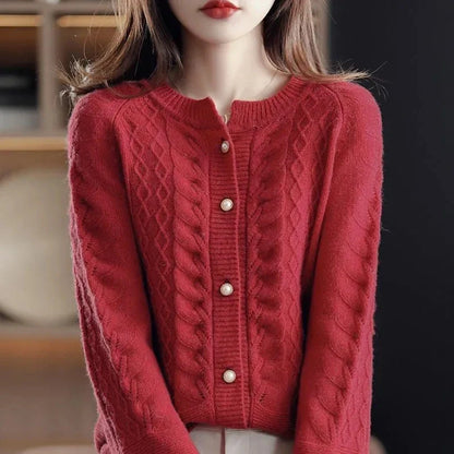 New London Pearl Button Cardigan