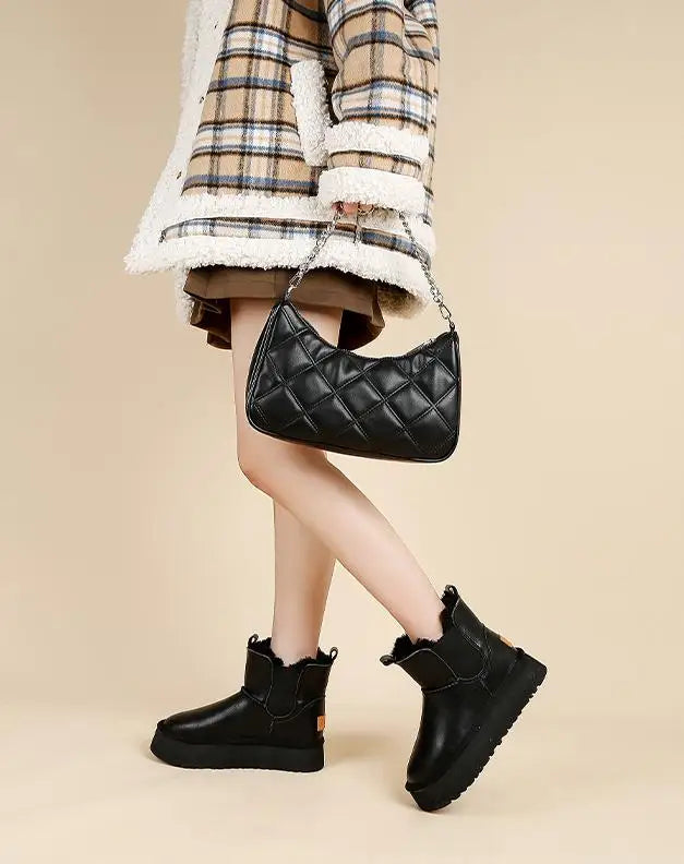 Women's Holmstead Leather Fur Boots