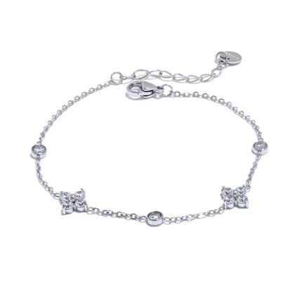 Elaya Cubic Zirconia Thin Chain Bracelet
