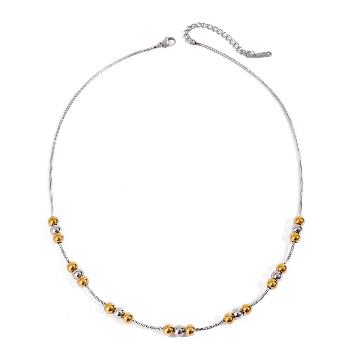 Zora Gold Silver Ball Necklace