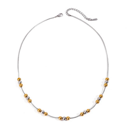 Zora Gold Silver Ball Necklace