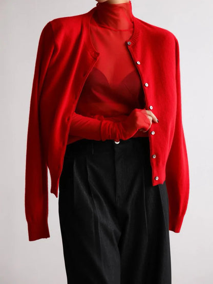 Ashbourne Knit Cardigan & Turtleneck Set