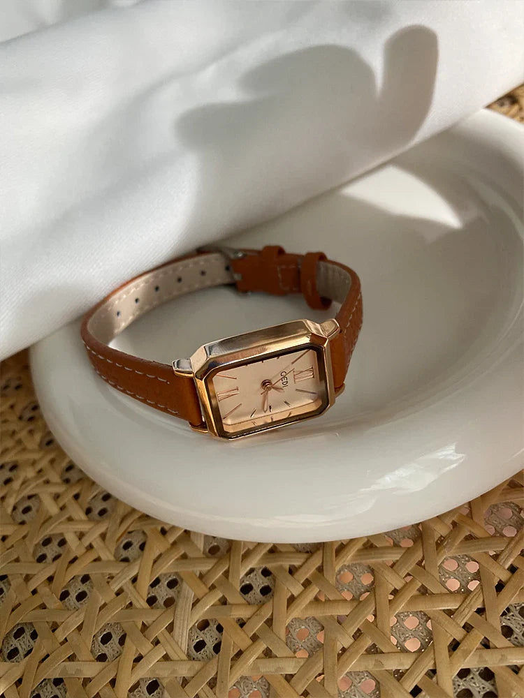 Delmere Leather Strap Watch