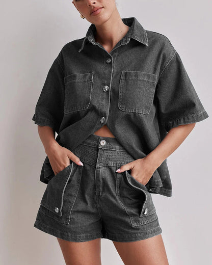 Marais 100% Cotton Denim Set