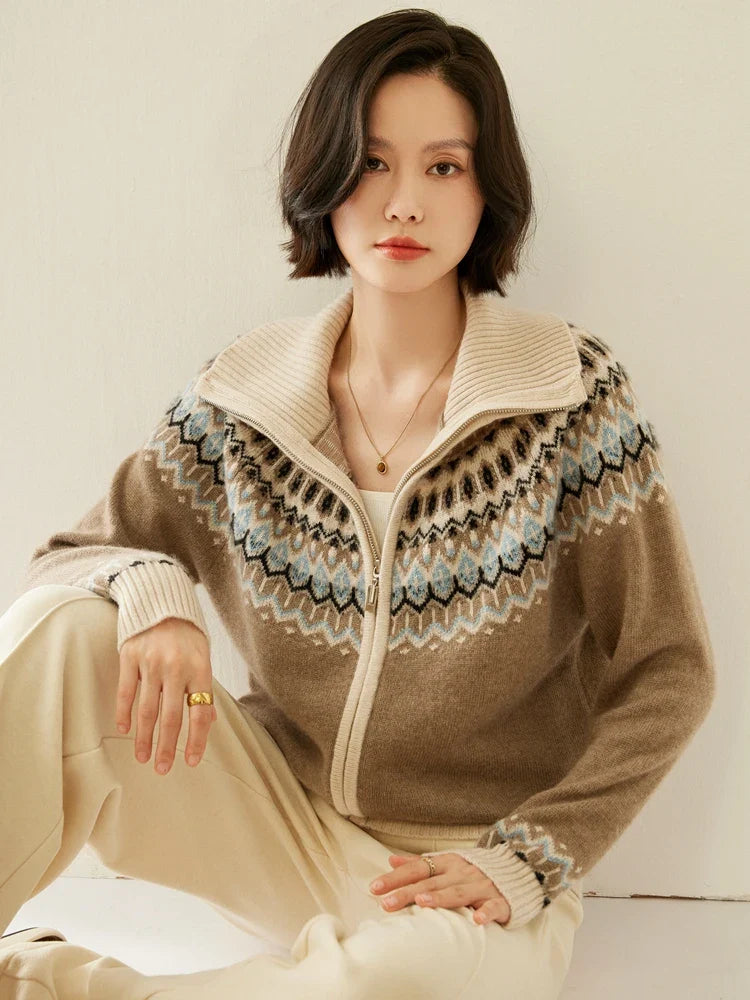 Strathan Cashmere Zip-Up