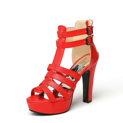 Lacey Strapped Platform Heels