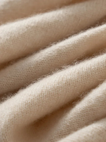 Selene Scarf-Collar Cashmere Pullover