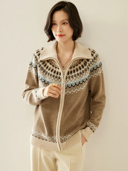 Strathan Cashmere Zip-Up