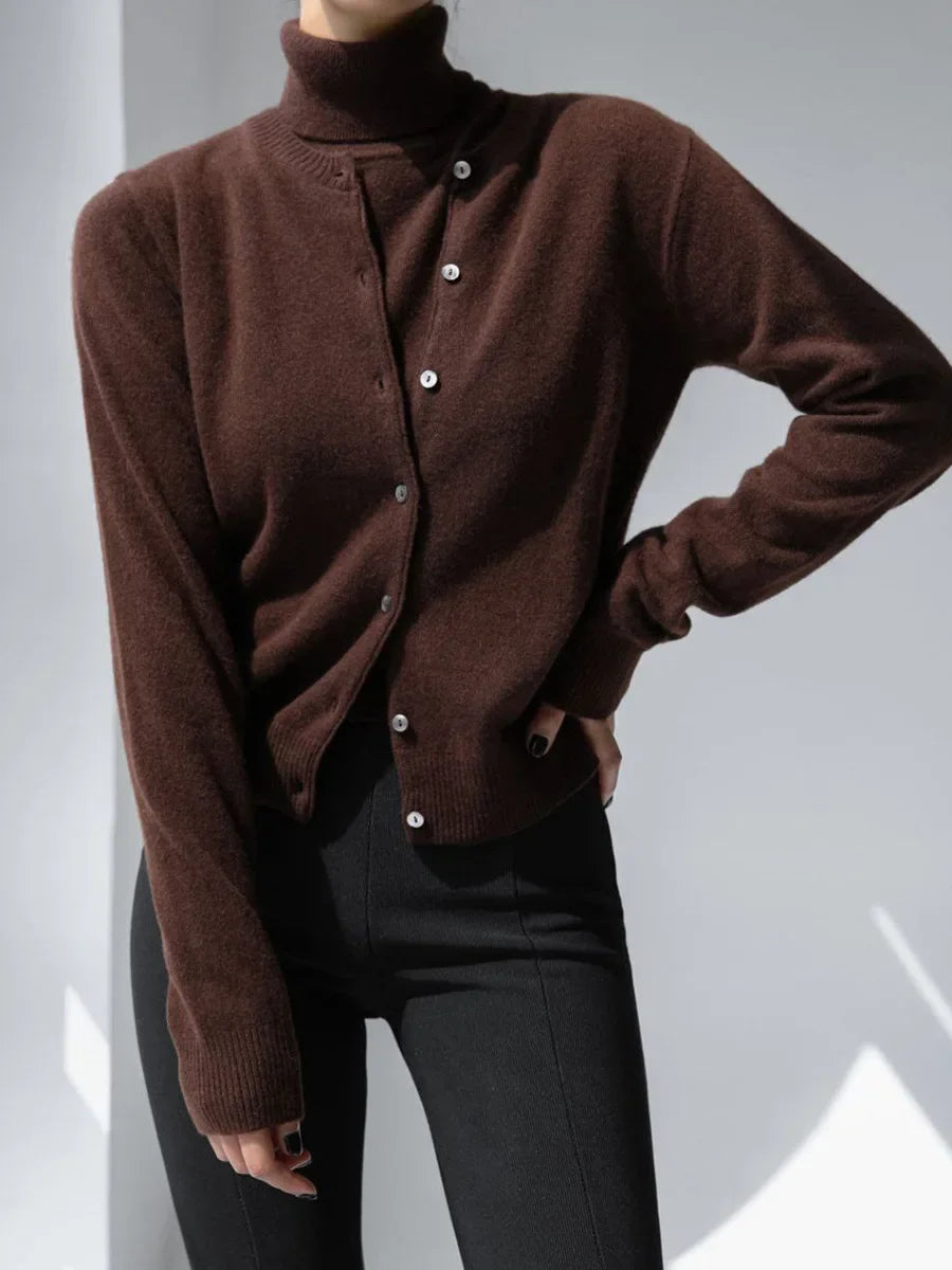 Ashbourne Knit Cardigan & Turtleneck Set