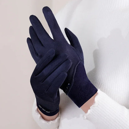 Midnight Paris Charm Suedes Gloves