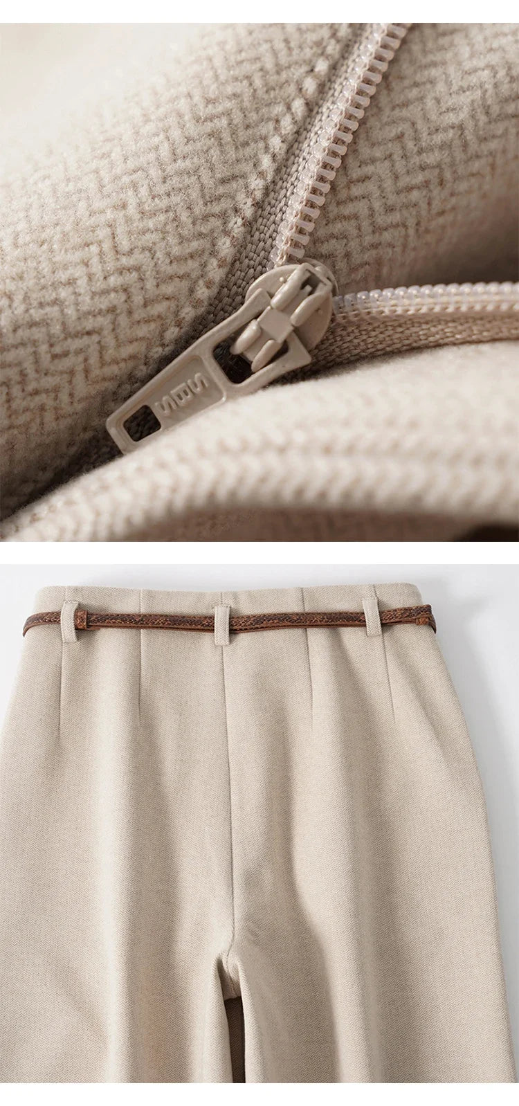 Milano Wide Leg Wool Trousers